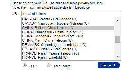 Test Website Loading Speed in China gomez